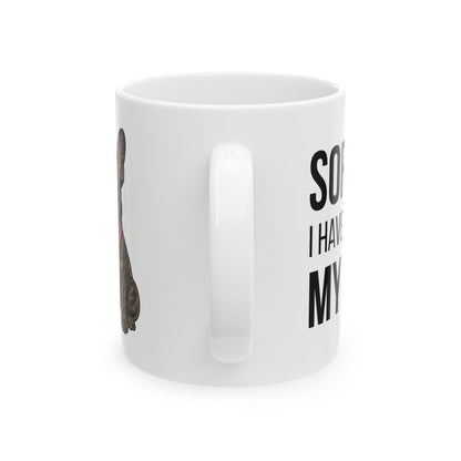 Personalized Pet Mug with Custom 2D Illustration (11 oz)