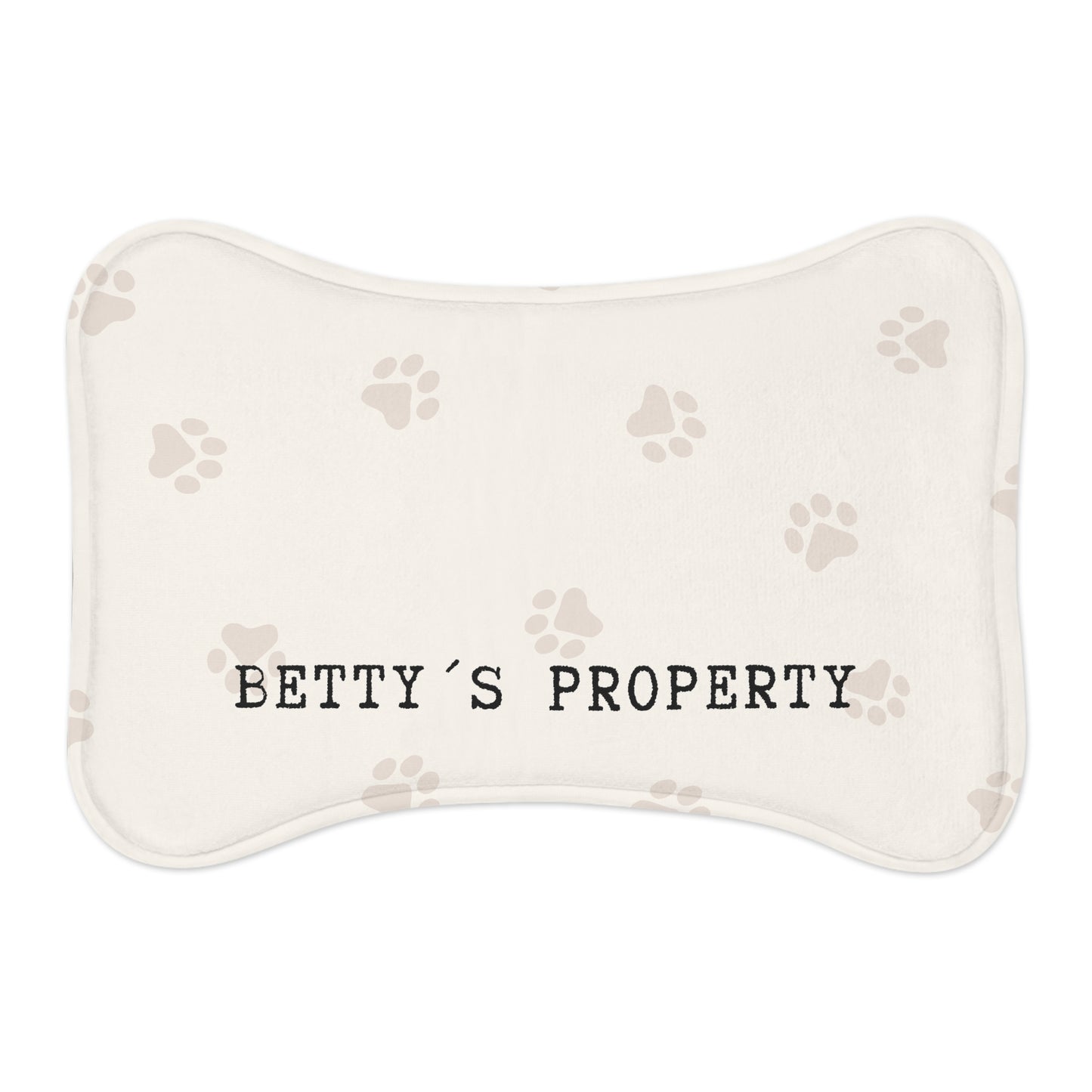 [Paws Design] - Personalized Premium Dog Feeding Mat — Non-Slip Absorbent (19" × 14")