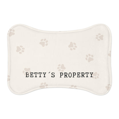[Paws Design] - Personalized Premium Dog Feeding Mat — Non-Slip Absorbent (19" × 14")