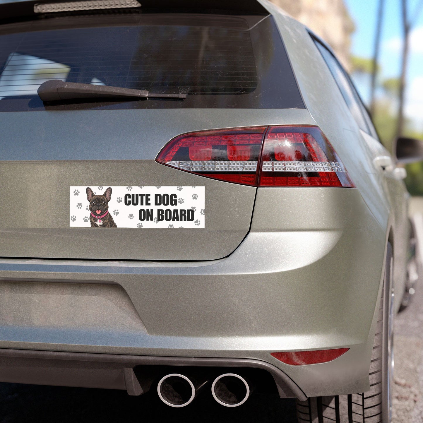 Personalized Pet Car Magnet  (10" x 3" Rectangle)