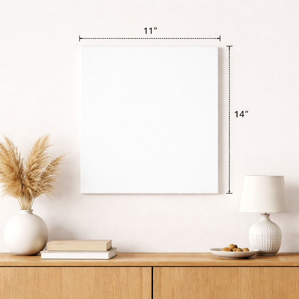 Custom Framed Pet Portrait Canvas — Personalized Pet Name Matte Print
