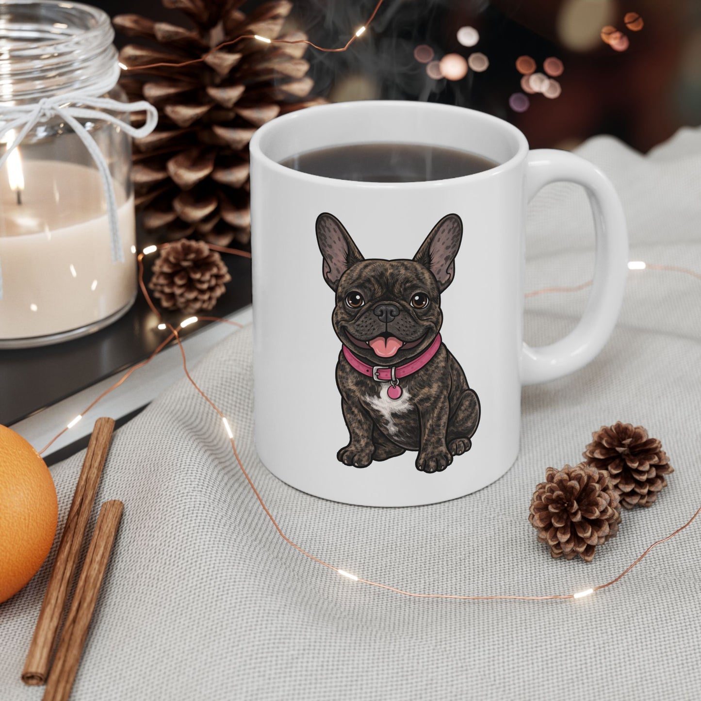 Personalized Pet Mug with Custom 2D Illustration (11 oz)