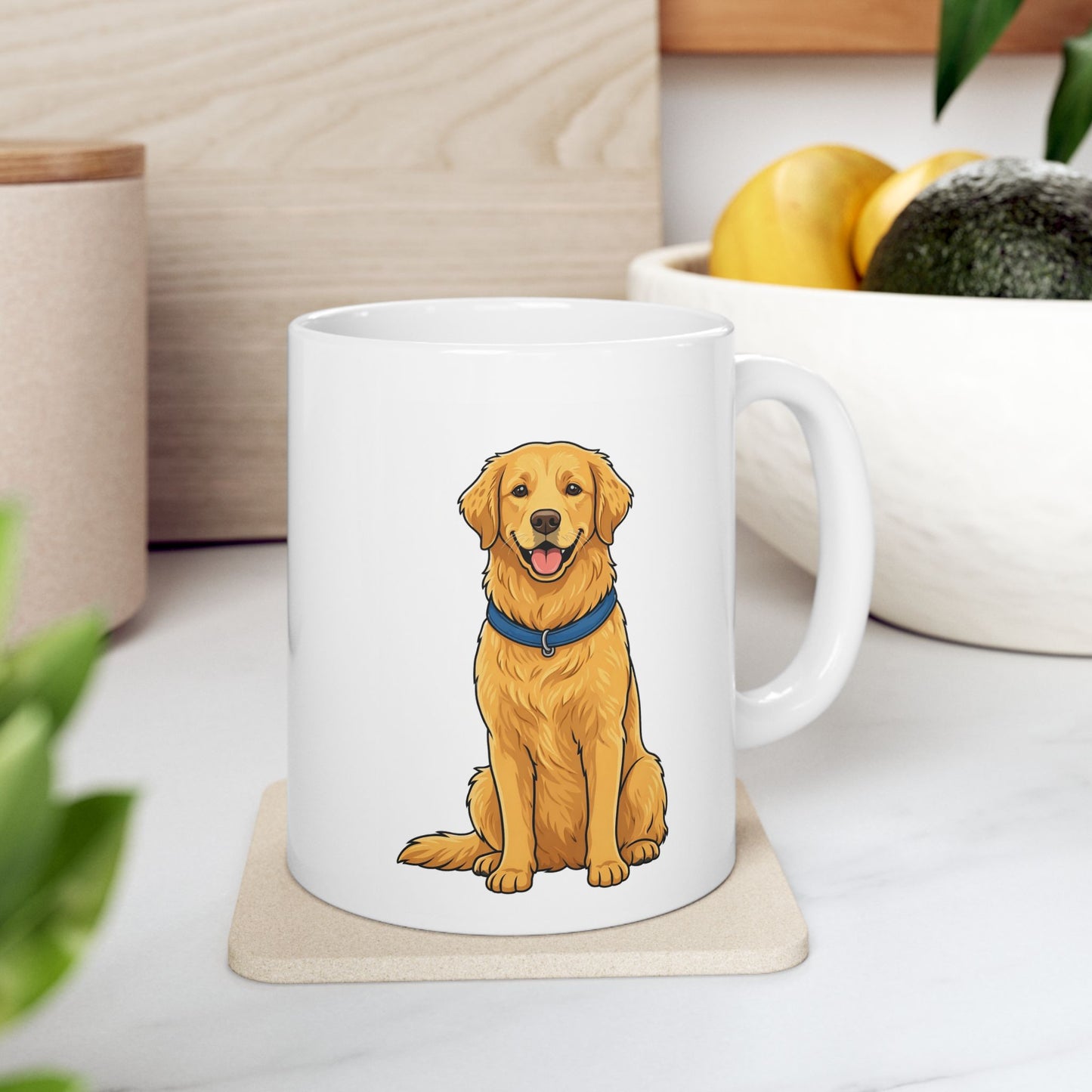 Personalized Pet Mug with Custom 2D Illustration (11 oz)
