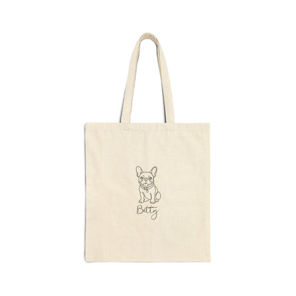 Personalized Line Art Tote Made From Your Dog’s Photo (15" x 16")
