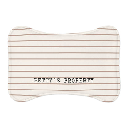[Paws Design] - Personalized Premium Dog Feeding Mat — Non-Slip Absorbent (19" × 14")