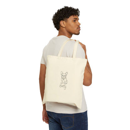 Personalized Line Art Tote Made From Your Dog’s Photo (15" x 16")