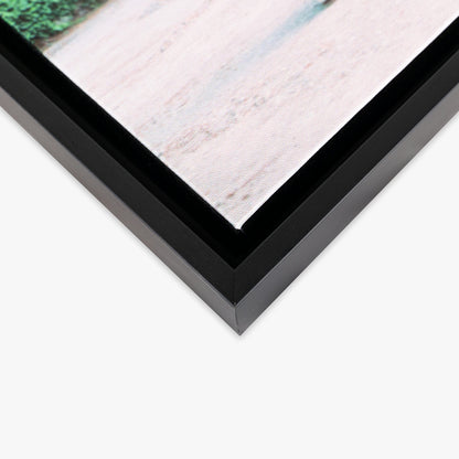 Custom Framed Pet Portrait Canvas — Personalized Pet Name Matte Print