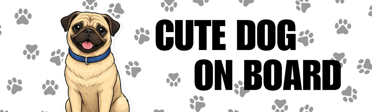 Personalized Pet Car Magnet  (10" x 3" Rectangle)