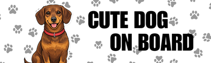 Personalized Pet Car Magnet  (10" x 3" Rectangle)